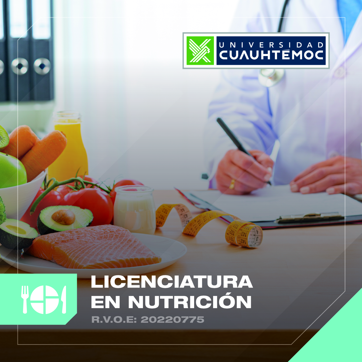 El objetivo de la Licenciatura en Nutrición de la Universidad Cuauhtémoc te animará a querer ser parte de este programa.